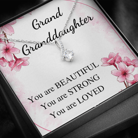 Gift for Grand Granddaughter birthday Necklace, gift from grandmother , graduation birthday gift from grandparents, gift for her