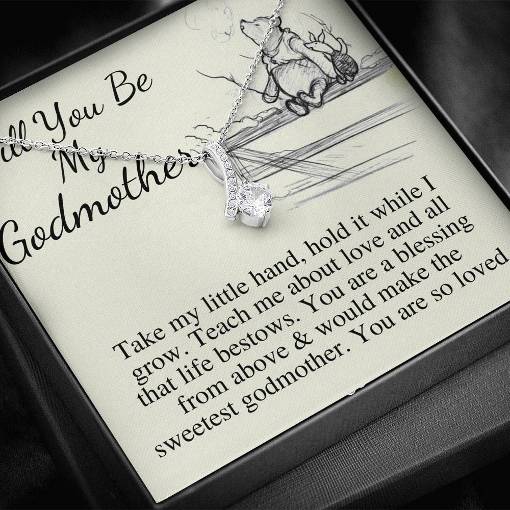 Will You be my Godmother? Godmother Proposal Necklace Gift Personalized Godmother Gift Godmother Proposal Jewelry, Gift From Godson #0460