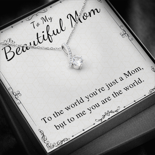 Beautiful mom necklace gifts, mom jewelry, mom quotes, Stepmother gift, Step mom necklace, sentimental gift for mother keepsake gift for mom Active