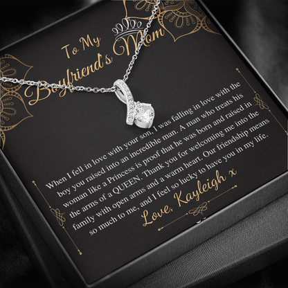 Gifts for Boyfriends Mom, Boyfriends Mom Birthday Gift, Boyfriends Mom Neckalce, Mothers Day Gift for Boyfriends Mom, Alluring Beauty #0421 Kayleigh x