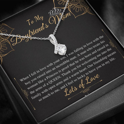 Gifts for Boyfriends Mom, Boyfriends Mom Birthday Gift, Boyfriends Mom Neckalce, Mothers Day Gift for Boyfriends Mom, Alluring Beauty #0421 w/o name