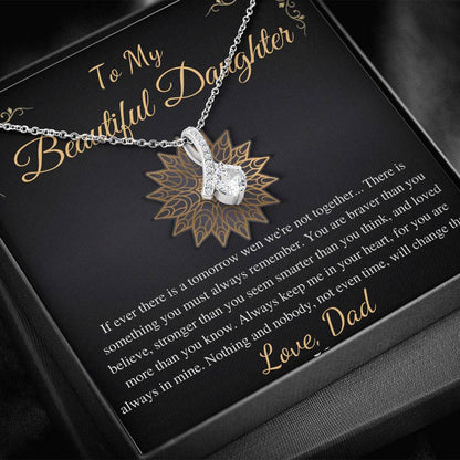 Father and Daughter Necklace, Daughter Gift, Mother's Day Gift, Jewelry for Daughter, Gift from Dad, Birthday Gift, Alluring Beauty #0498