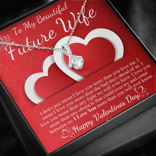 To My Future Wife Necklace, Valentine's Gift for Future Wife, Sentimental Gift for Bride Groom, Fiance Gift for Her Valentines day gift
