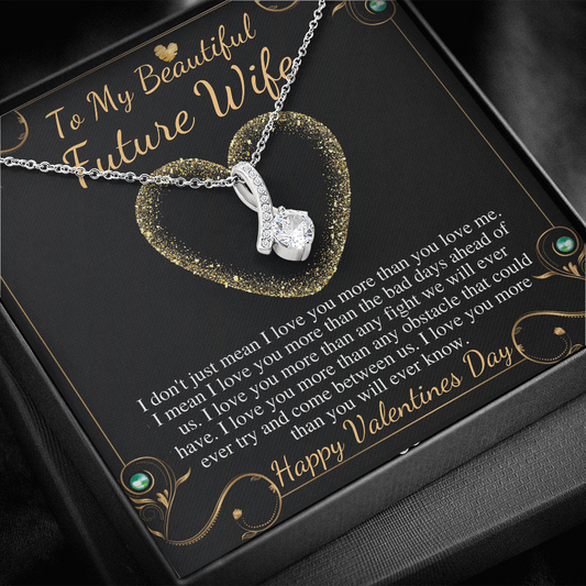 Future Wife Valentines Day Gift, To My Future Wife Necklace, Fiance Gift For Woman, Future Wife Jewelry, Engagement Gifts For Fiance, Bride