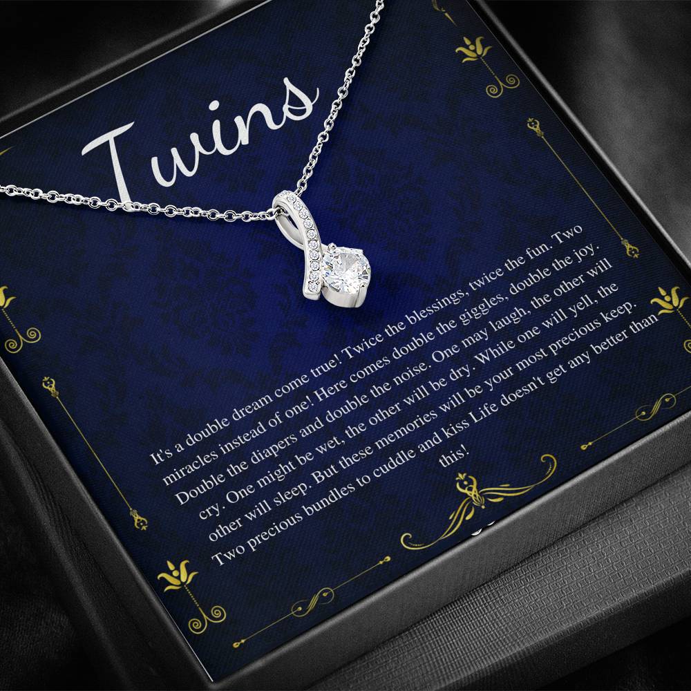 Twin Baby Gift, Mother of Twins Baby Shower, Mom of Twins Pregnancy Announcement, Pregnant with Twins, Expecting twins, Because Twins