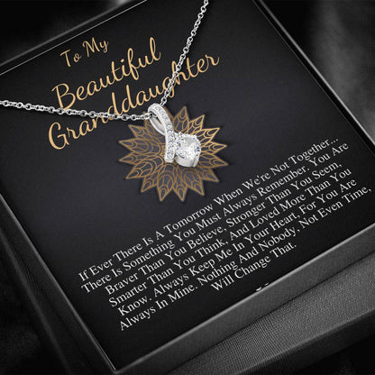 Granddaughter Neckalce From Grandfather, Gift for granddaughter, Granddaughter necklace, Birthday gift,Graduation Gift,Alluring Beauty #0515