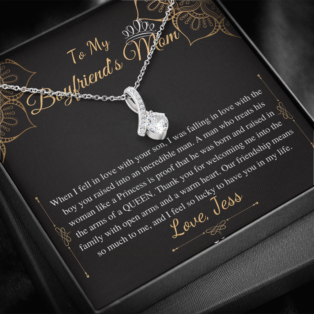 Gifts for Boyfriends Mom, Boyfriends Mom Birthday Gift, Boyfriends Mom Neckalce, Mothers Day Gift for Boyfriends Mom, Alluring Beauty #0421 Jess