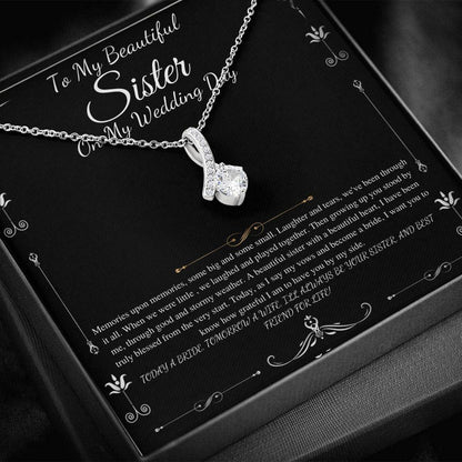 To My Sister on My Wedding Day, Thank You Letter To My Sister, Sister Of The Bride Gift, Sister to Sister Gift, Alluring beauty #0252