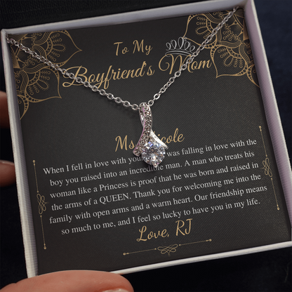 Gifts for Boyfriends Mom, Boyfriends Mom Birthday Gift, Boyfriends Mom Neckalce, Mothers Day Gift for Boyfriends Mom, Alluring Beauty #0421 RJ