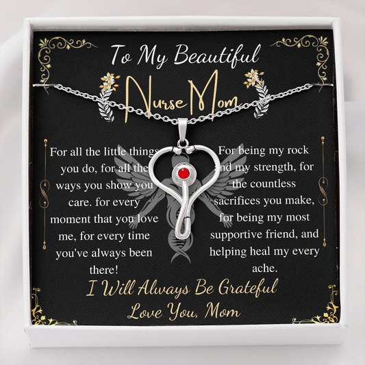 nurse mom stethoscope necklace