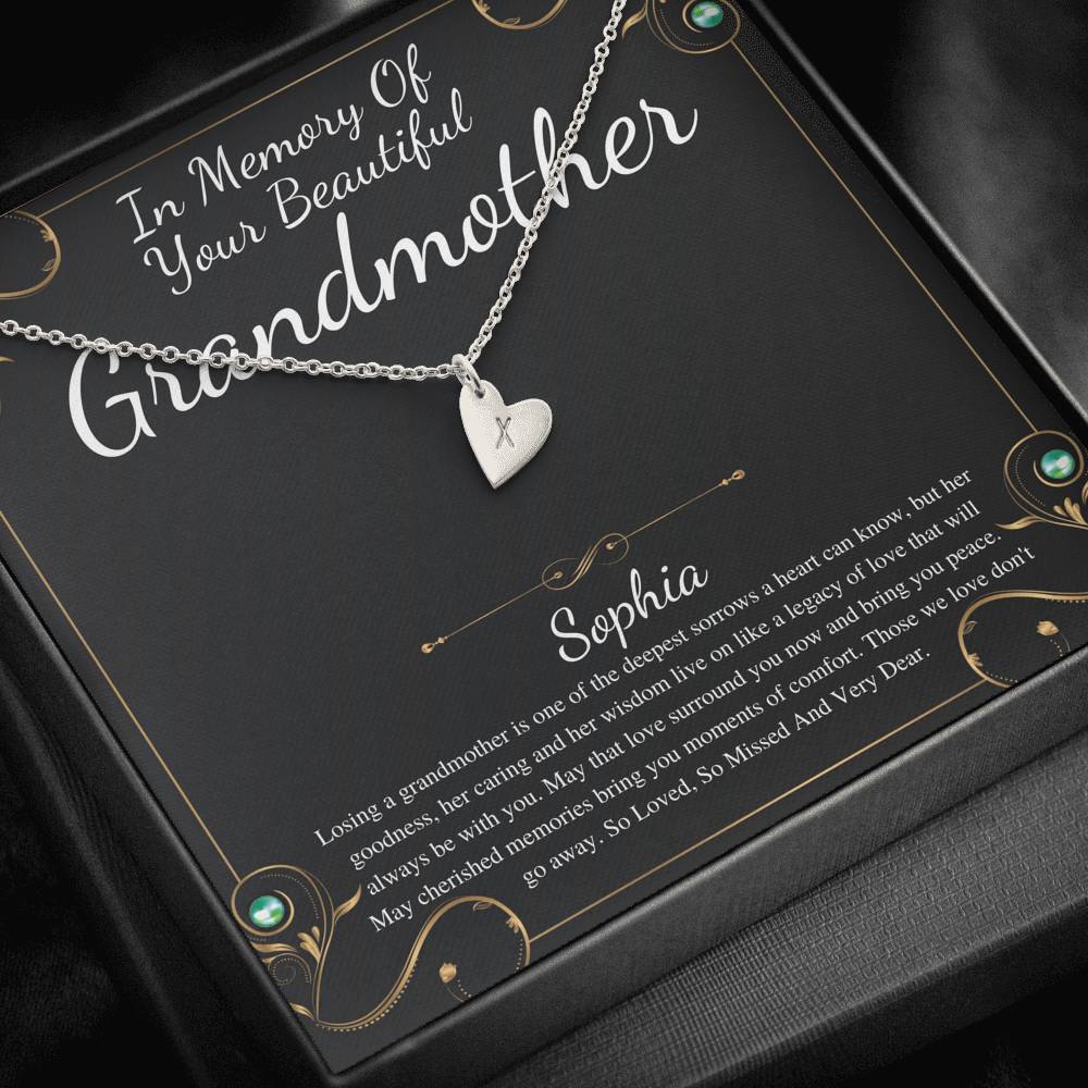 Memorial gift Grandmother Loss of Grandma In Memory of Grandma Sorry for your loss of loved one condolence gift, bereavement gift
