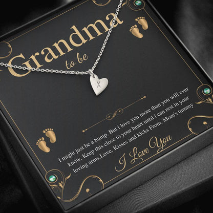First Time Grandma Gift From Daughter, Pregnancy Reveal Gift For Soon To Be Grandma Necklace, New Grandmother Gift, Alluring Beauty #0193