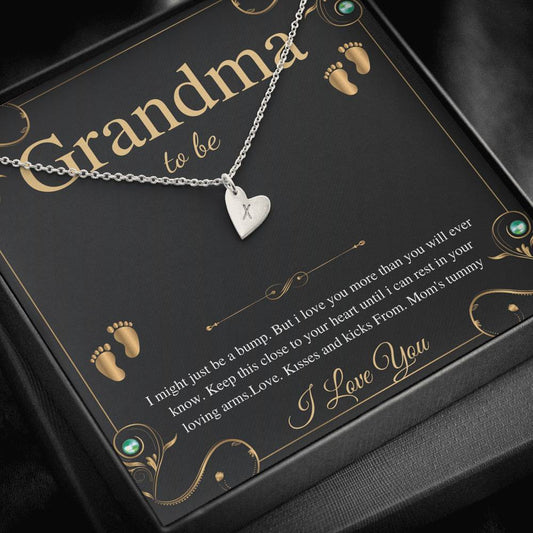First Time Grandma Gift From Daughter, Pregnancy Reveal Gift For Soon To Be Grandma Necklace, New Grandmother Gift, Alluring Beauty #0193