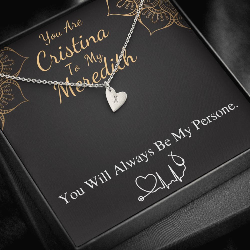 You Are The Cristina To My Meredith, Gift For My Person Necklace BFF, Best Friend Necklace, Best Friend Birthday Gift, Christmas Gift #0581