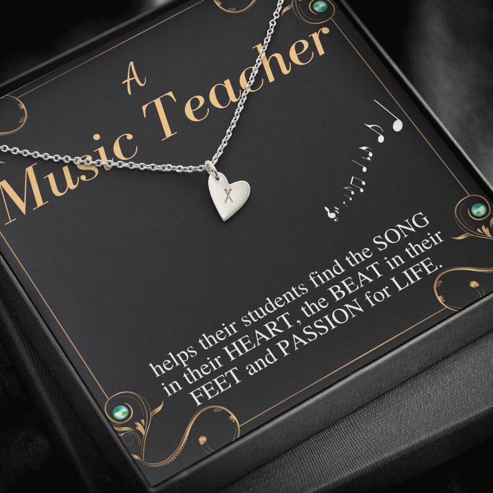 Music Teacher Gift | Gift for Music Teacher Necklace | Music Teacher Gift | To My Music Teacher Appreciation Gift | Christmas Gift #0750