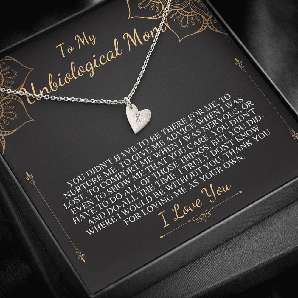 Unbiological Mom Gift neckalce, Stepmom Mothers Day Gift, Other Mother, Bonus Mom Birthday Gift, Second Mom,Foster Mom,Mother in Law