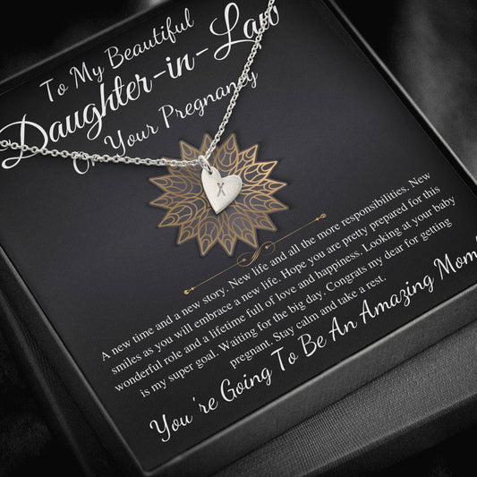 Daughter-in-Law Pregnancy Gift For Daughter In Law Baby Shower Gift For Mom To Be Gift, Expecting Mom Gift Pregnant,Infinity Heart #0228 New