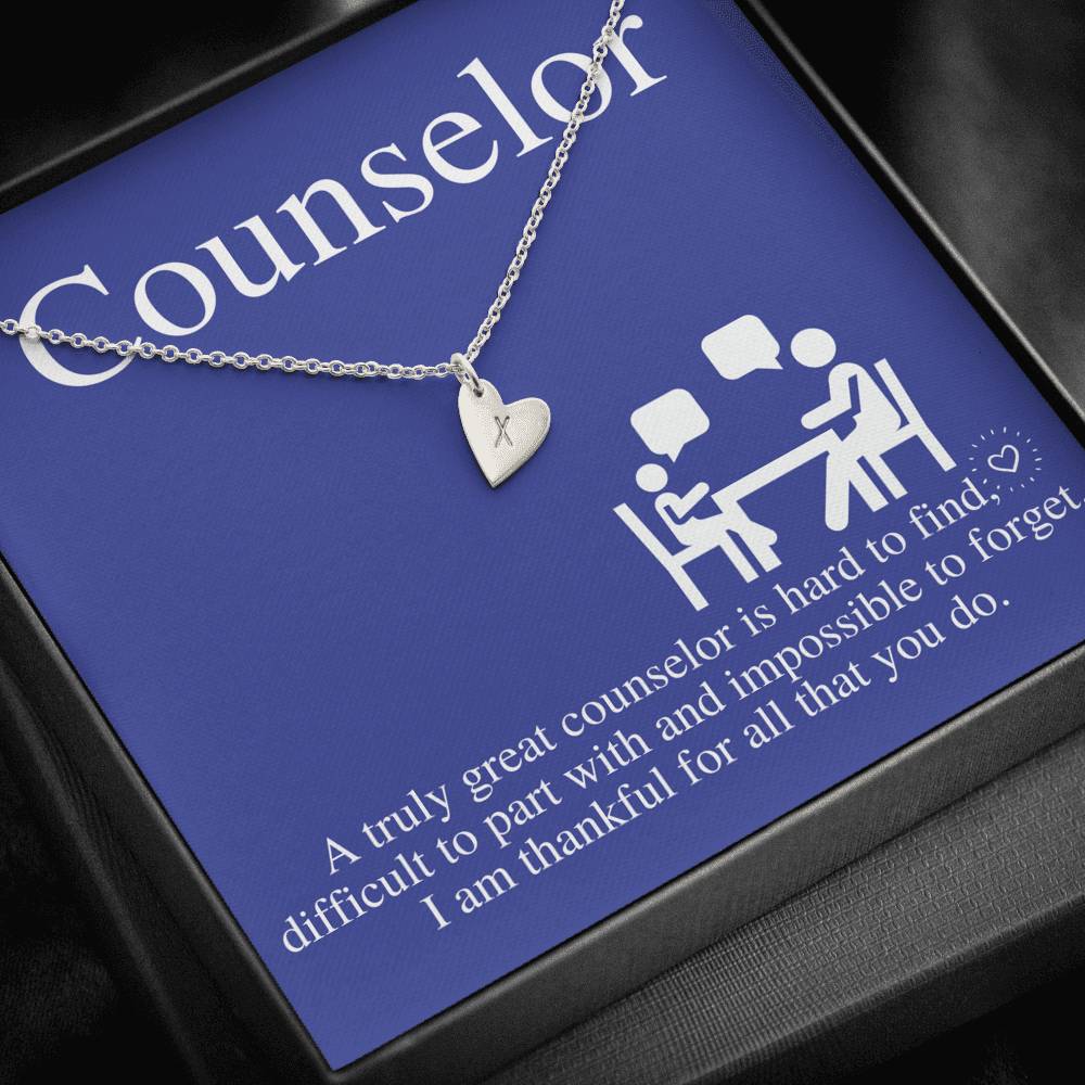 School Counselor Gift, Guidance Counselor Necklace, Mental Health Counselor Gift, Summer Camp Counselor,Admissions Counselor,Christmas #0762