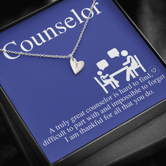 School Counselor Gift, Guidance Counselor Necklace, Mental Health Counselor Gift, Summer Camp Counselor,Admissions Counselor,Christmas #0762