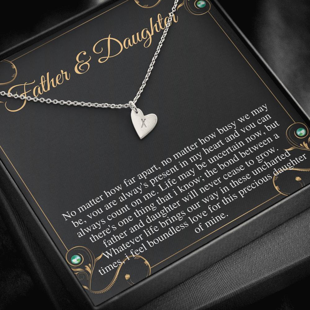 Gift For Daughter From Dad, Daughter Father Necklace, Daughter Gift From Dad, To My Daughter, Daughters Birthday, Grown Up Daughter #0499