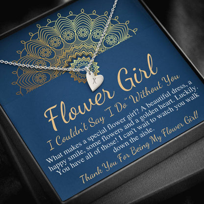 Personalized Flower Girl Gift Flower Girl Necklace Gift Custom Flower Girl Gift Flower Girl Proposal Thank You Flower Girl Necklace #0778