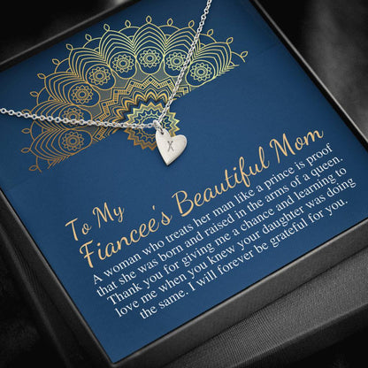 Mother In Law Wedding Gift From Bride, Mother of the Groom Necklace, Future Mother in Law Gift, Birthday Gift For Boyfriend's Mom #0475