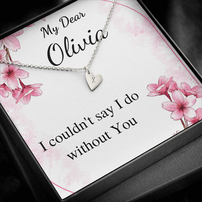 Junior Bridesmaid Gift Necklace Personalized Flower Girl Gift for Junior Bridesmaid Gift for jr Bridesmaid Jewelry, bridesmaid proposal gift