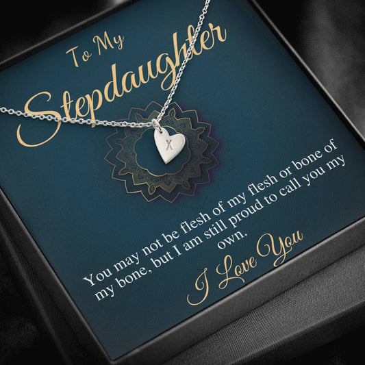 Step Daughter Gift for Step Daughter, Bonus Daughter Gift Necklace Blended Family Stepdaughter birthday, Christmas, Mother's day gift #0517
