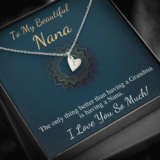 Nana Necklace, Nana Mothers Day Gift, Nana Gift, Nana Jewelry, Nana Christmas Gift, Nana Birthday Gift, From Granddaughter, Grandson #0491