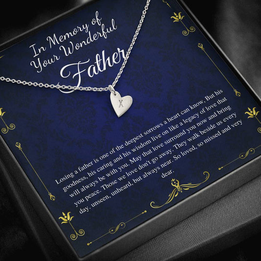 Loss of Father Gift, Dad Memorial Gift Dad condolence gift, Grief Gift, Father Remembrance Necklace, Sorry for your loss , bereavement gift