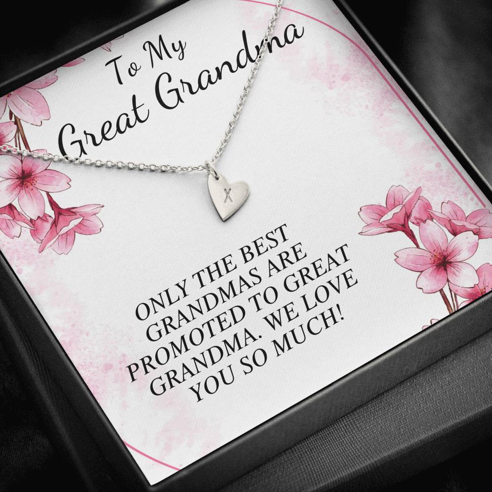 Grandmother Gift from Granddaughter Mothers Day Gift for Grandma Birthday Gift Grandmother Jewelry, Grandma Initial Necklace Christmas #0471