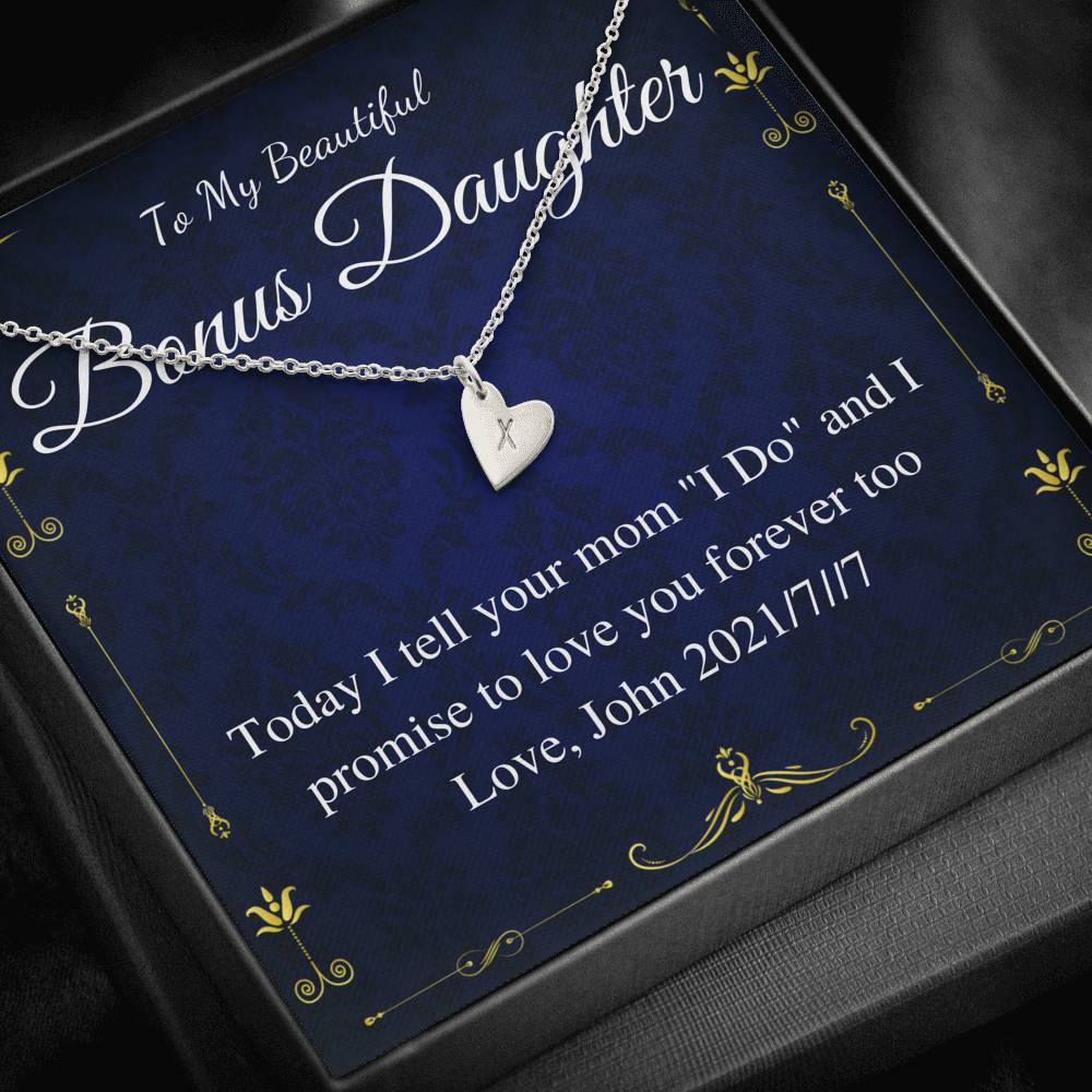 Initial Heart,Grandmother of the Groom Gift Necklace,Groom's Grandma Wedding Necklace,Thank You Gift For Grandma,Rehearsal Dinner Gift #0182