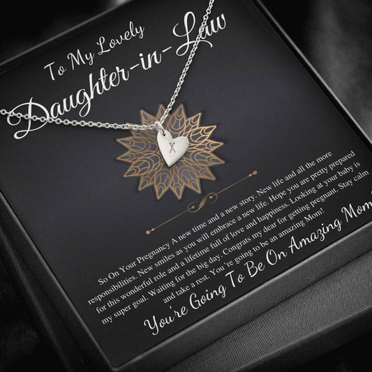 Daughter-in-Law Pregnancy Gift For Daughter In Law Baby Shower Gift For Mom To Be Gift, Expecting Mom Gift Pregnant,Infinity Heart #0228