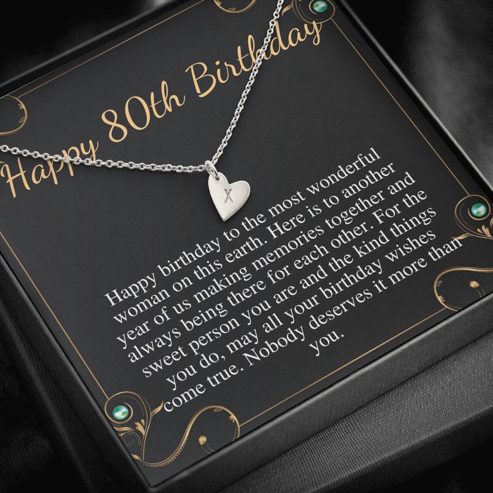 80th Birthday Gift for Women, 80 year old birthday gift For mom, 80th birthday necklace, gift for 80 year old woman, Grandma Birthday #0717
