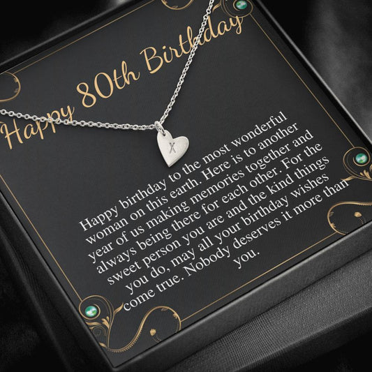80th Birthday Gift for Women, 80 year old birthday gift For mom, 80th birthday necklace, gift for 80 year old woman, Grandma Birthday #0717