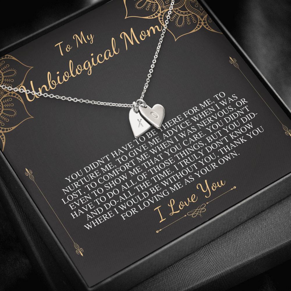 Unbiological Mom Gift neckalce, Stepmom Mothers Day Gift, Other Mother, Bonus Mom Birthday Gift, Second Mom,Foster Mom,Mother in Law