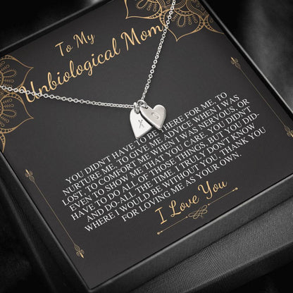 Unbiological Mom Gift neckalce, Stepmom Mothers Day Gift, Other Mother, Bonus Mom Birthday Gift, Second Mom,Foster Mom,Mother in Law