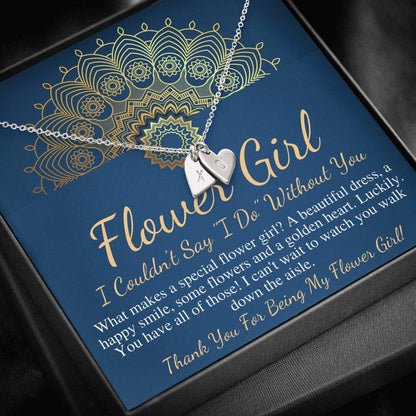 Personalized Flower Girl Gift Flower Girl Necklace Gift Custom Flower Girl Gift Flower Girl Proposal Thank You Flower Girl Necklace #0778