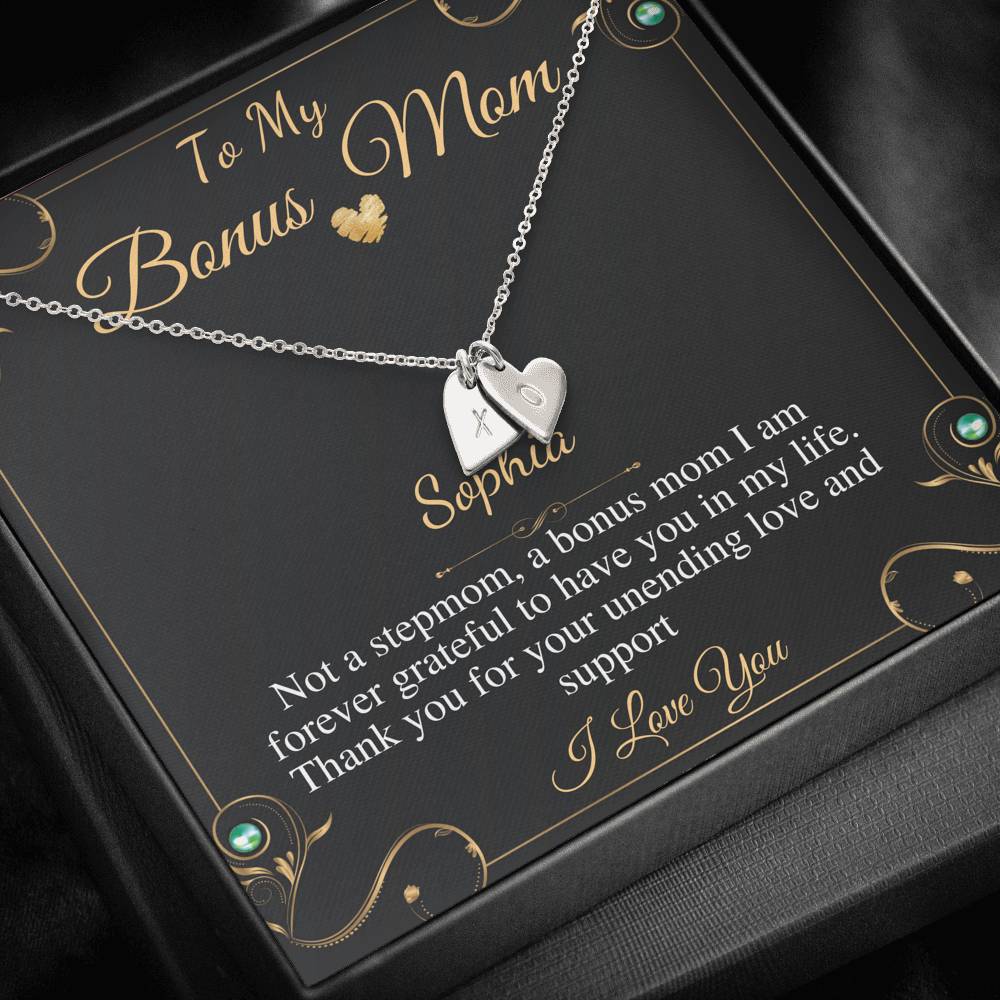 Bonus Mom Gift Bonus Mom Necklace Unbiological Mom Gift Unbiological Mom Neclace Card Mother's Day Gift for Stepmom, Christmas Gift #0466