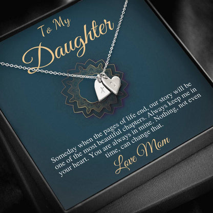 Gift For Daughter From Mom, Daughter Mother Necklace, Daughter Gift From Mom, To My Daughter, Daughters Birthday, Christmas Gift #0509
