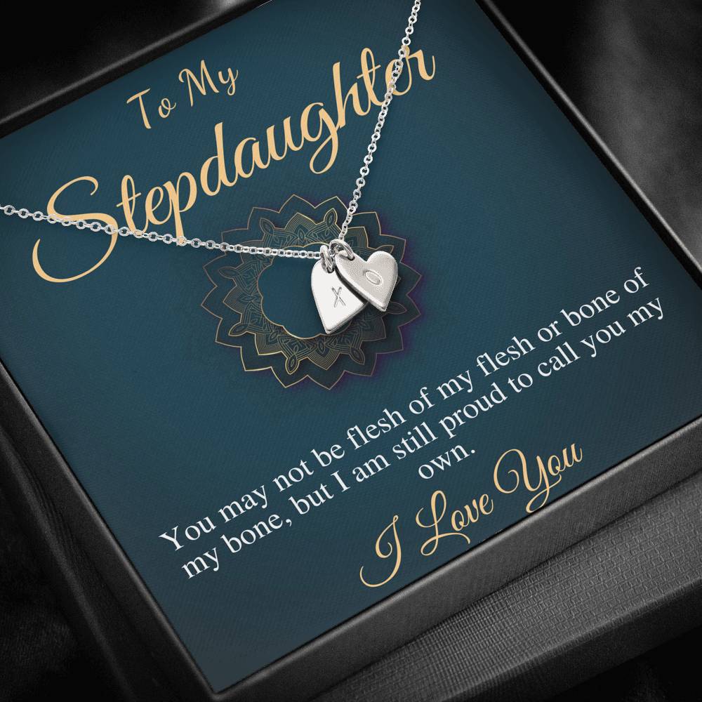 Step Daughter Gift for Step Daughter, Bonus Daughter Gift Necklace Blended Family Stepdaughter birthday, Christmas, Mother's day gift #0517