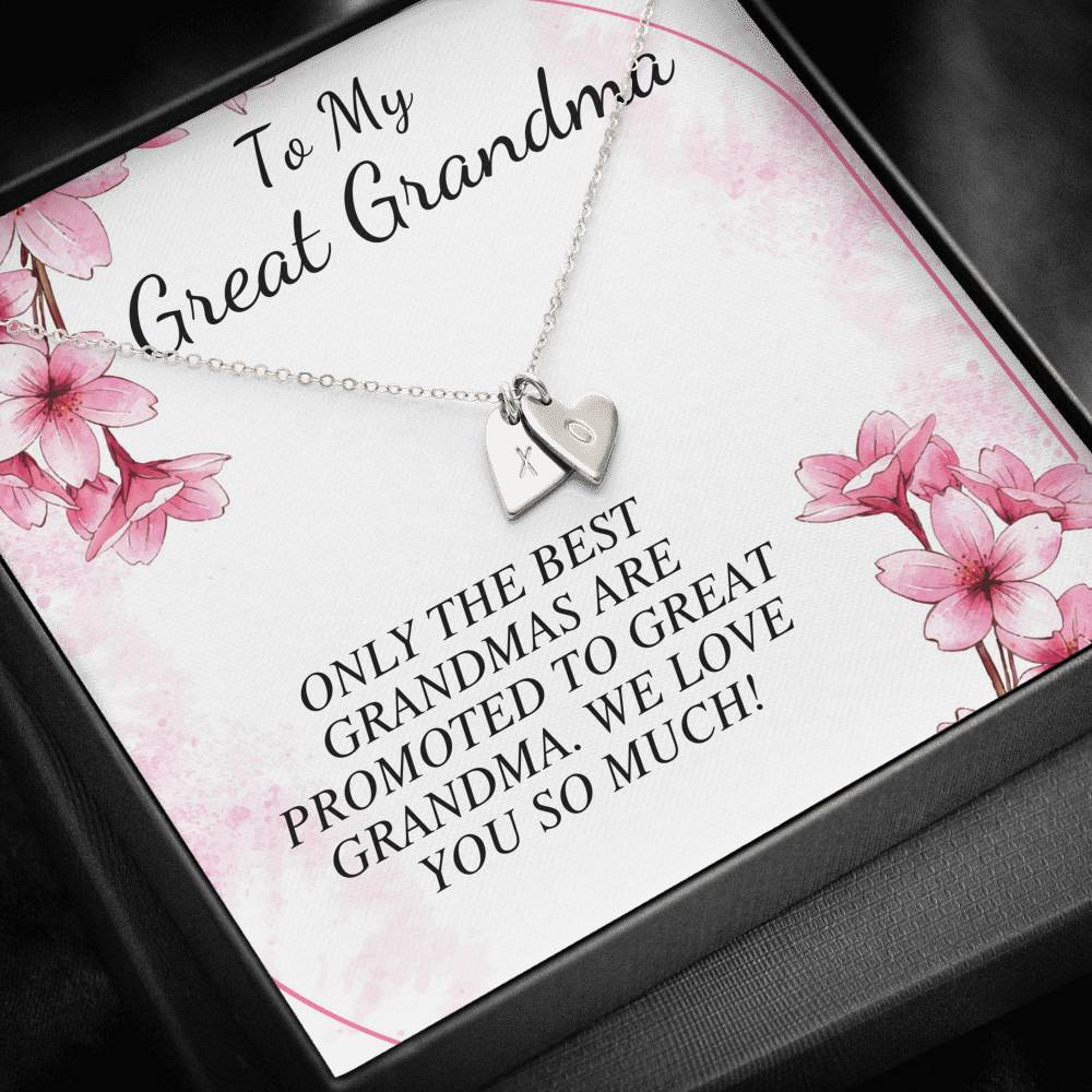 Grandmother Gift from Granddaughter Mothers Day Gift for Grandma Birthday Gift Grandmother Jewelry, Grandma Initial Necklace Christmas #0471