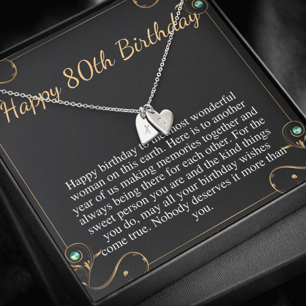 80th Birthday Gift for Women, 80 year old birthday gift For mom, 80th birthday necklace, gift for 80 year old woman, Grandma Birthday #0717