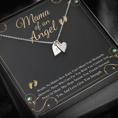 Miscarriage Gift Necklace Angel Baby Miscarriage Keepsake Pregnancy Loss Necklace Bereavement Gift Mama of an Angel, Initial Heart new