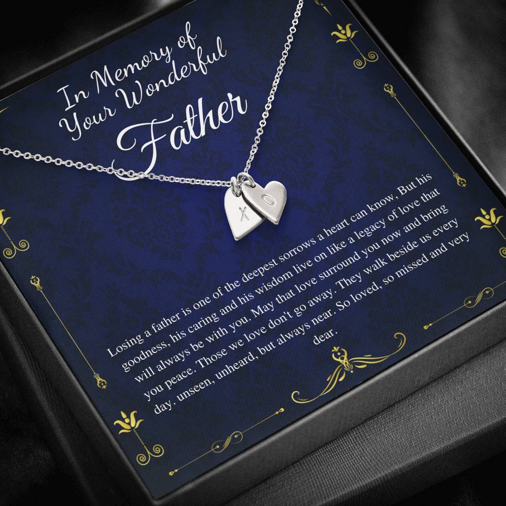 Loss of Father Gift, Dad Memorial Gift Dad condolence gift, Grief Gift, Father Remembrance Necklace, Sorry for your loss , bereavement gift