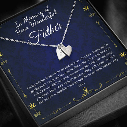 Loss of Father Gift, Dad Memorial Gift Dad condolence gift, Grief Gift, Father Remembrance Necklace, Sorry for your loss , bereavement gift