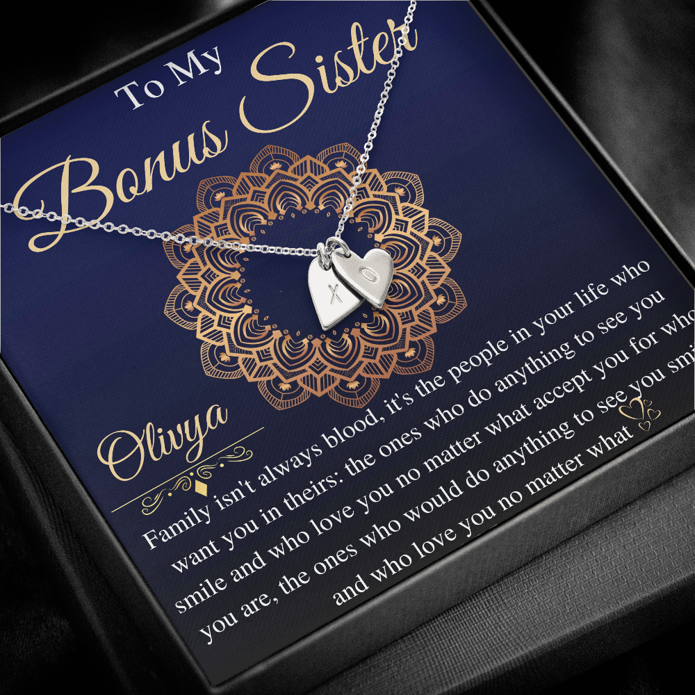 Bonus Sister Gift, Sister in Law Gift, Bonus Sister Necklace, Sister in Law Gift, Adopted Sister Gift, Step Sister Necklace, gift for her