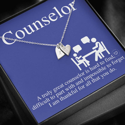 School Counselor Gift, Guidance Counselor Necklace, Mental Health Counselor Gift, Summer Camp Counselor,Admissions Counselor,Christmas #0762
