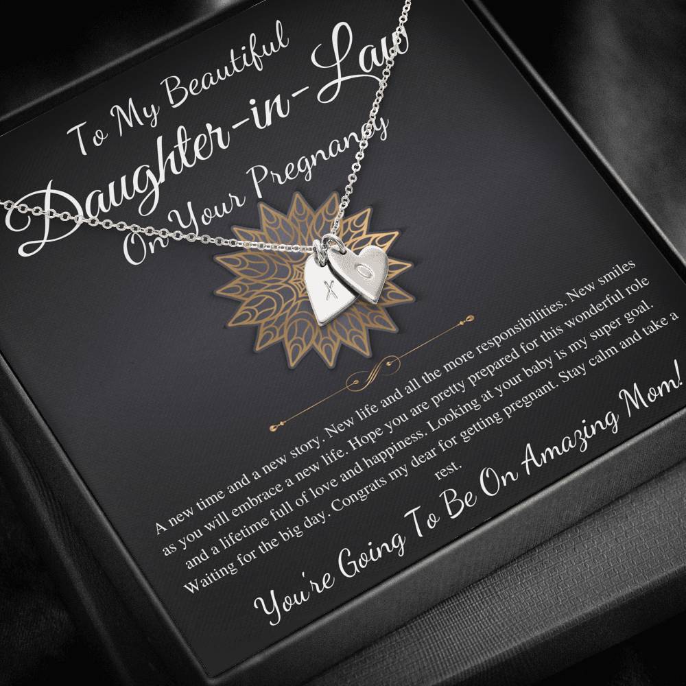 Daughter-in-Law Pregnancy Gift For Daughter In Law Baby Shower Gift For Mom To Be Gift, Expecting Mom Gift Pregnant,Infinity Heart #0228 -2
