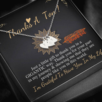 Appreciation Gift, Thankful For You, Thank you Gift, Best Friend Gift, Gratitude Gift, Best Friend Necklace, Christmas Gift, Employee #0724